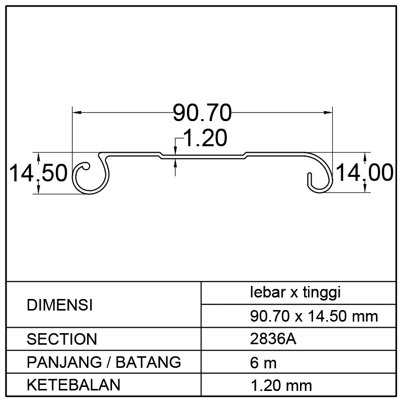 SLATE ROLLING DOOR EXPORT (90.70 x 14.50)