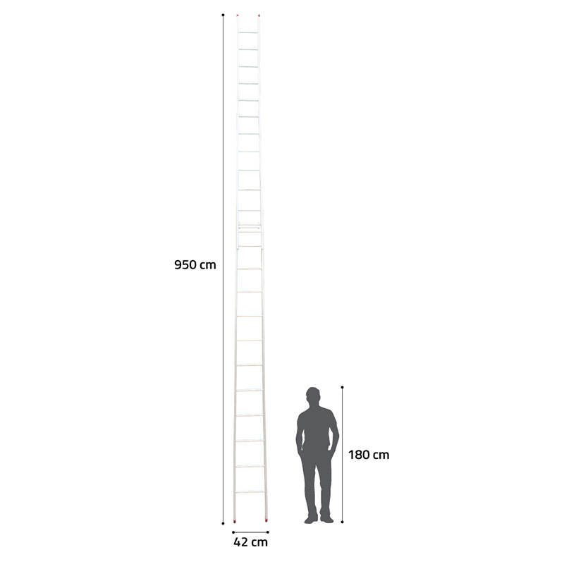    Tangga Extension Double 205 (2x5m) 2,5mm - AM Ladders 