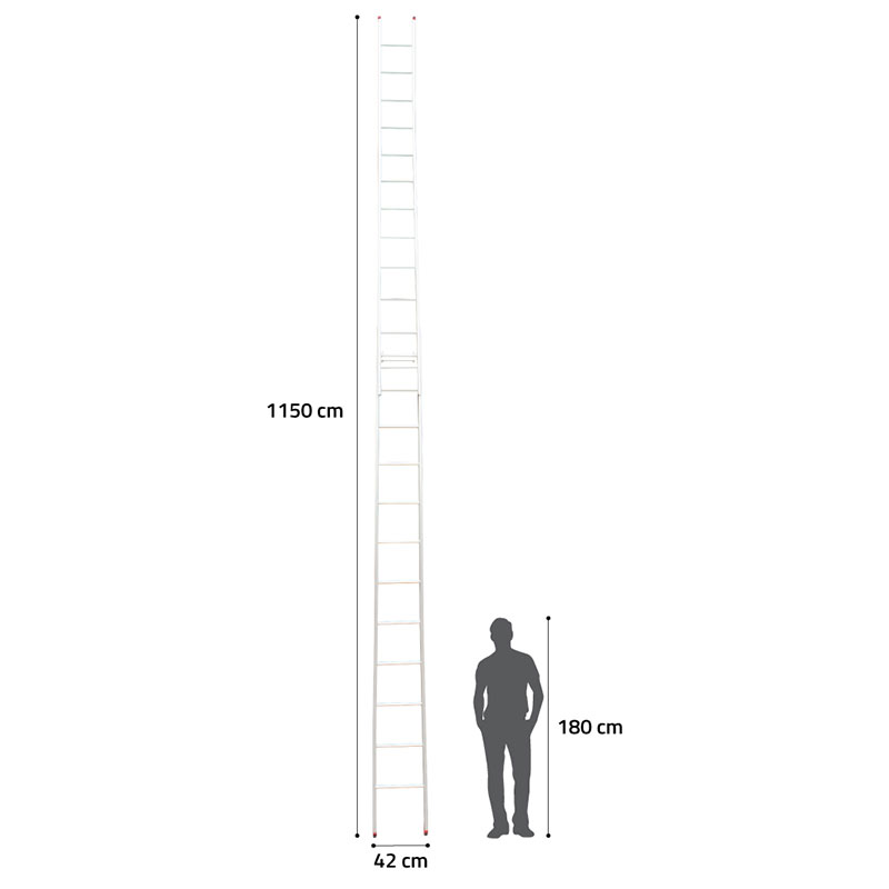 Tangga Extension Double 206 (2x6m) 2,5mm - AM Ladders